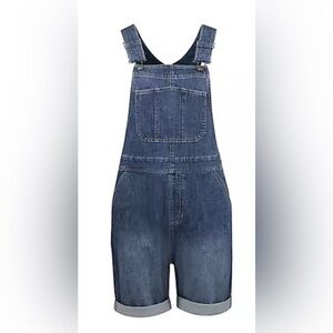 NWT - BLUE MOUNTAIN Women's Blue Denim Shortalls, S